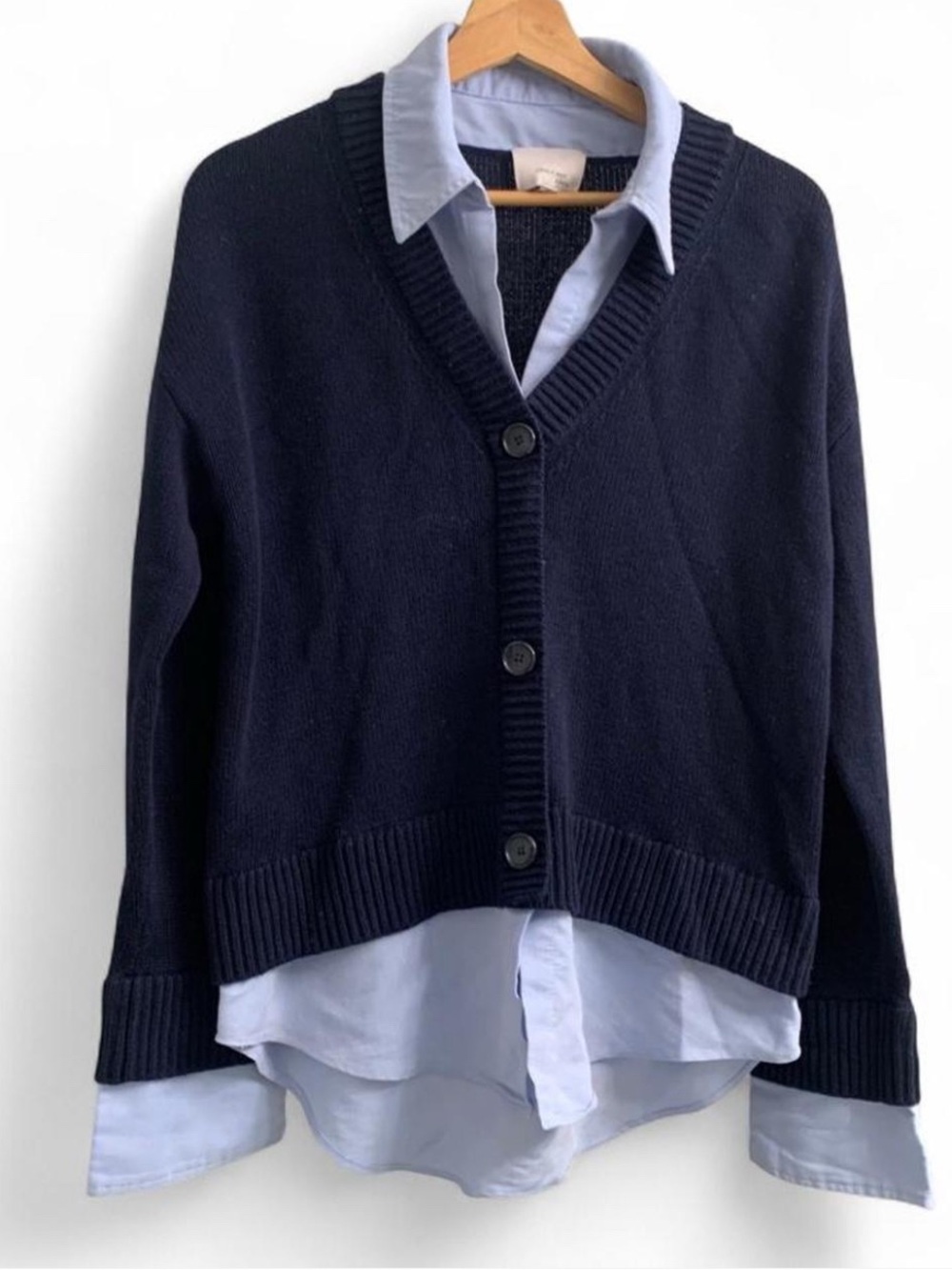 cinq a sept Megan pullover cardigan look size- medium